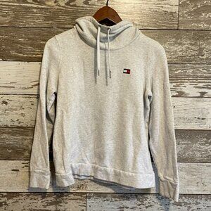 Tommy Hilfiger Sport Light Heather Grey Women's Cowl Neck Pullover Hoodie